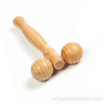 Mini houten massagedamper &amp; roller